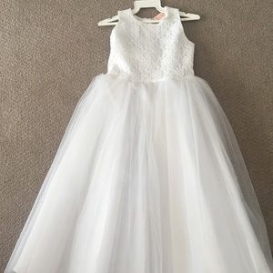 Flower girl, first communion, Easter dress